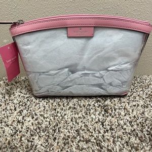 KATE SPADE CLEAR COSMETIC BAG